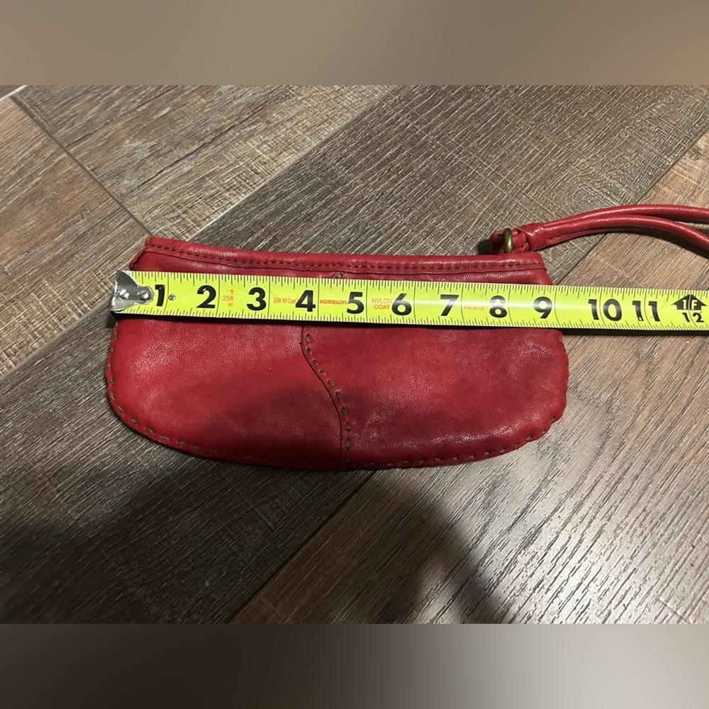 Lucky Brand red leather wristlet. Like new! - Picture 4 of 9